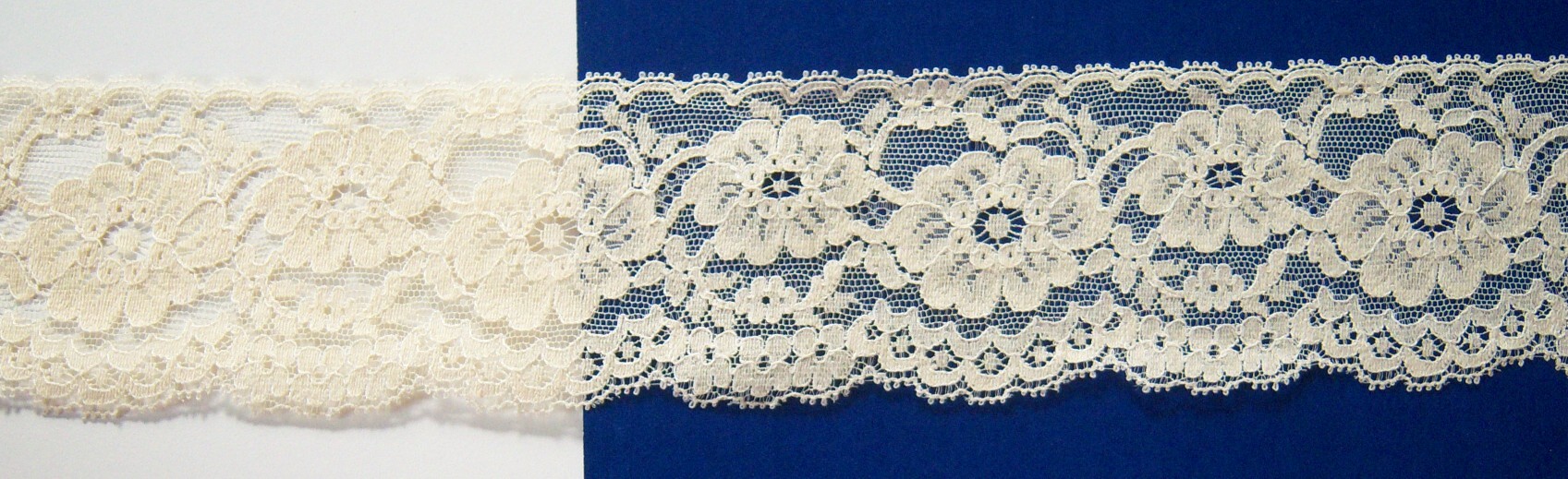 French Ecru Nylon 2 3/4" Lace