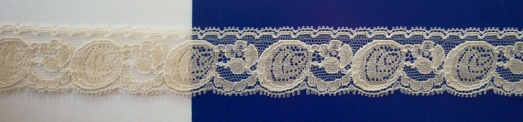 French Ecru #9710 Nylon 1 1/4" Lace