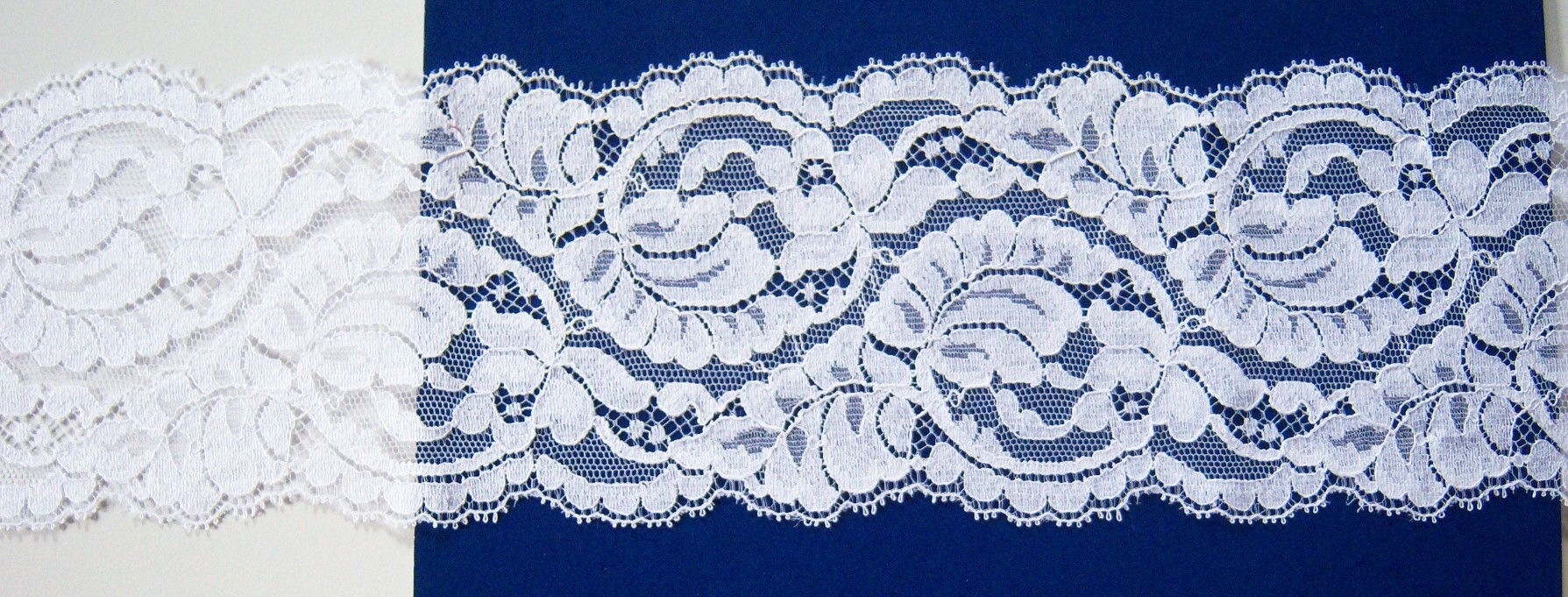 White Nylon 3 3/4" Lace