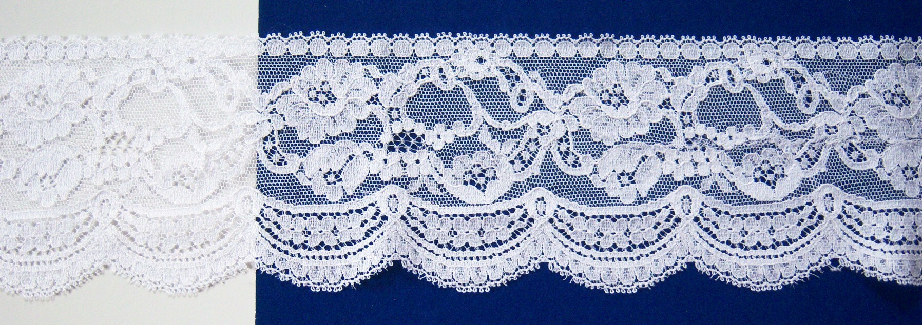 White 3 1/4" Lace