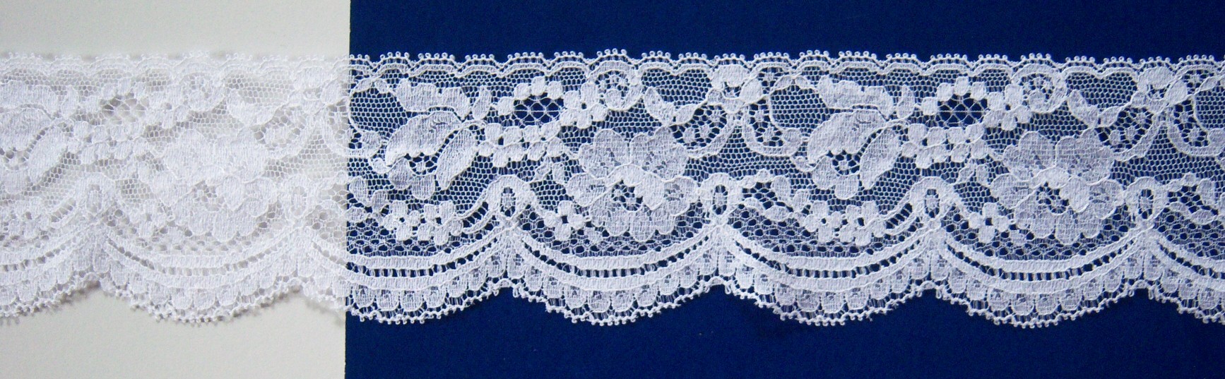 White #200/1144 Nylon 2 1/2" Lace