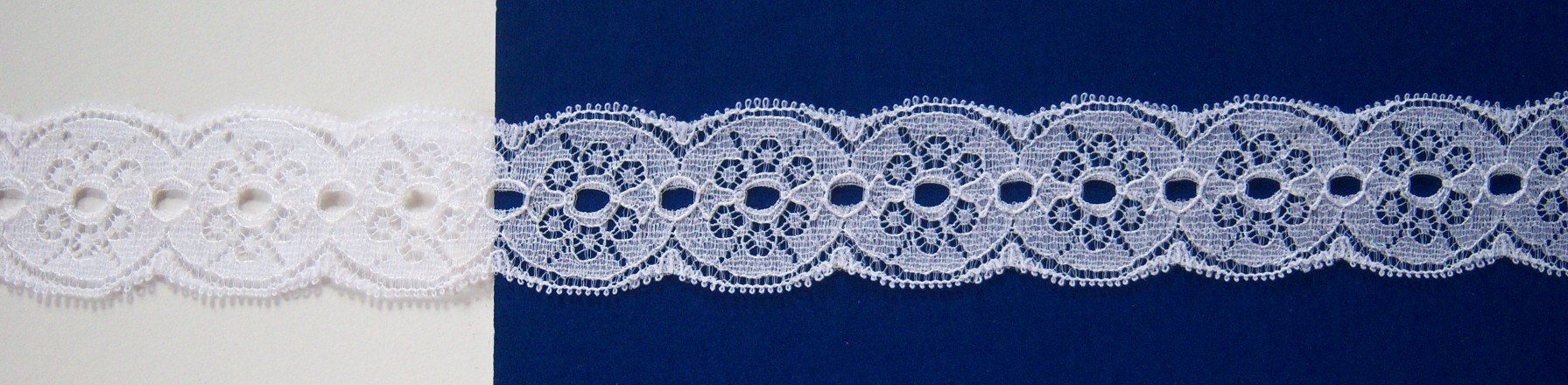 White Nylon 1 3/8" Lace