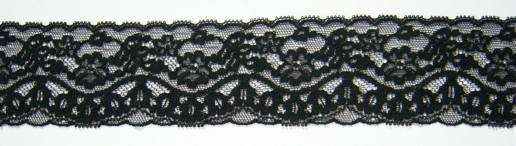 Black 2 1/2" Nylon Lace