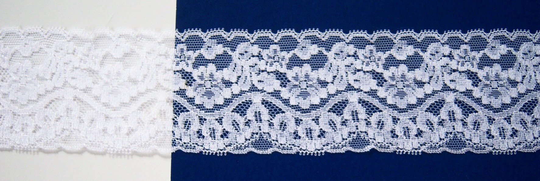 White Nylon 2 5/8" Lace