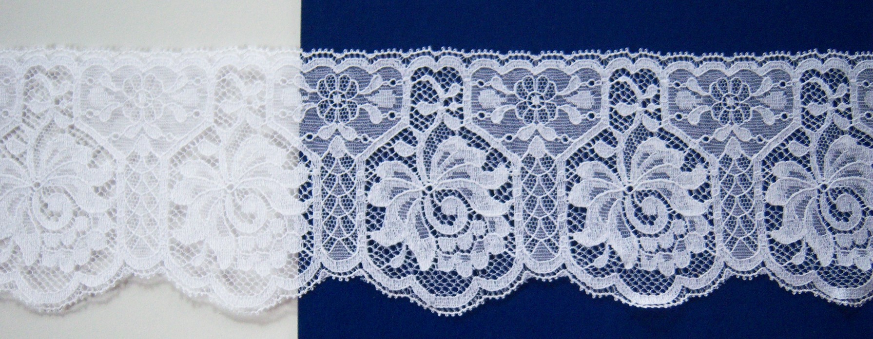 White Nylon 3 3/4" Lace