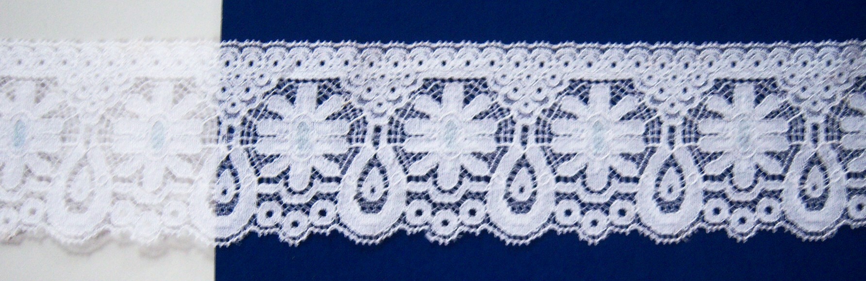 White/Breezy 2 5/8" Nylon Lace