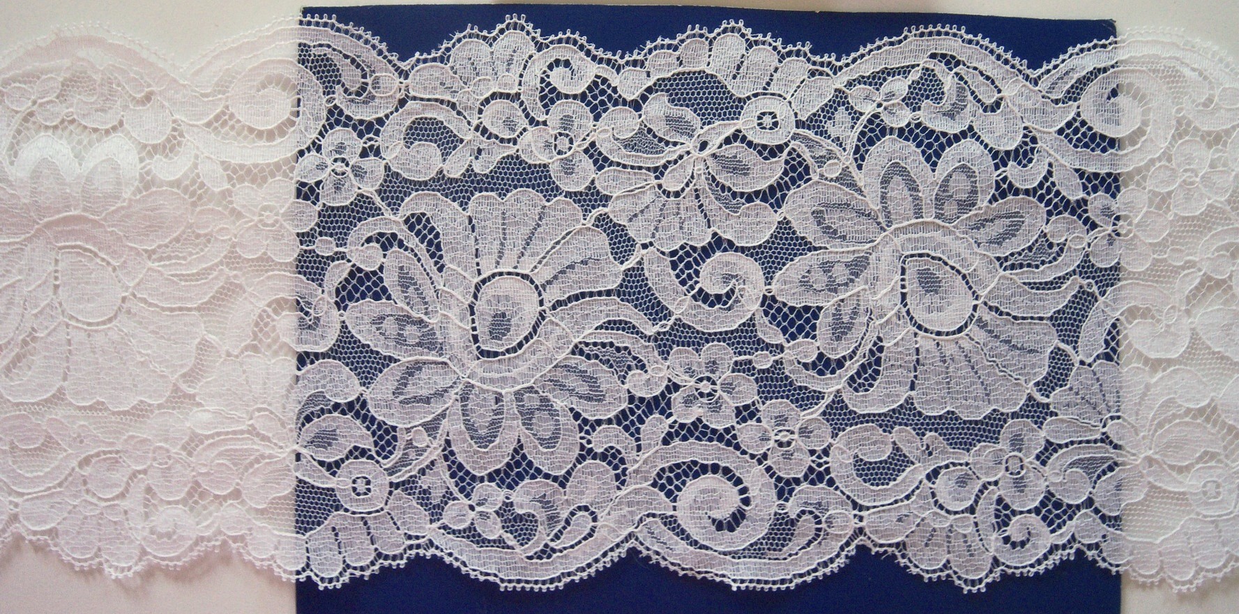 White Nylon 5 1/2" Lace