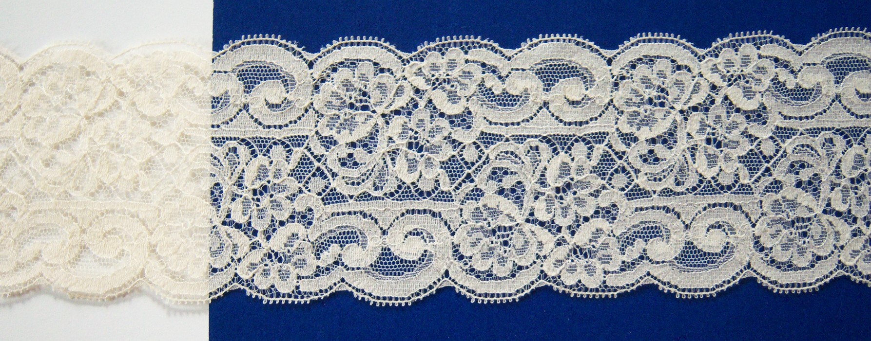 French Ecru Nylon 3 3/8" Lace