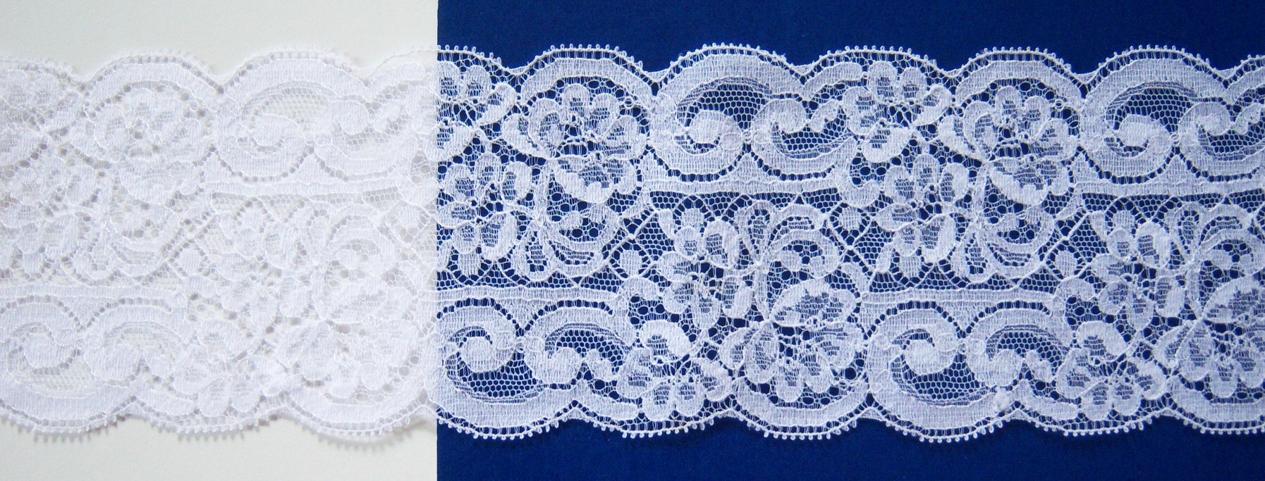 White Nylon 3 3/8" Lace