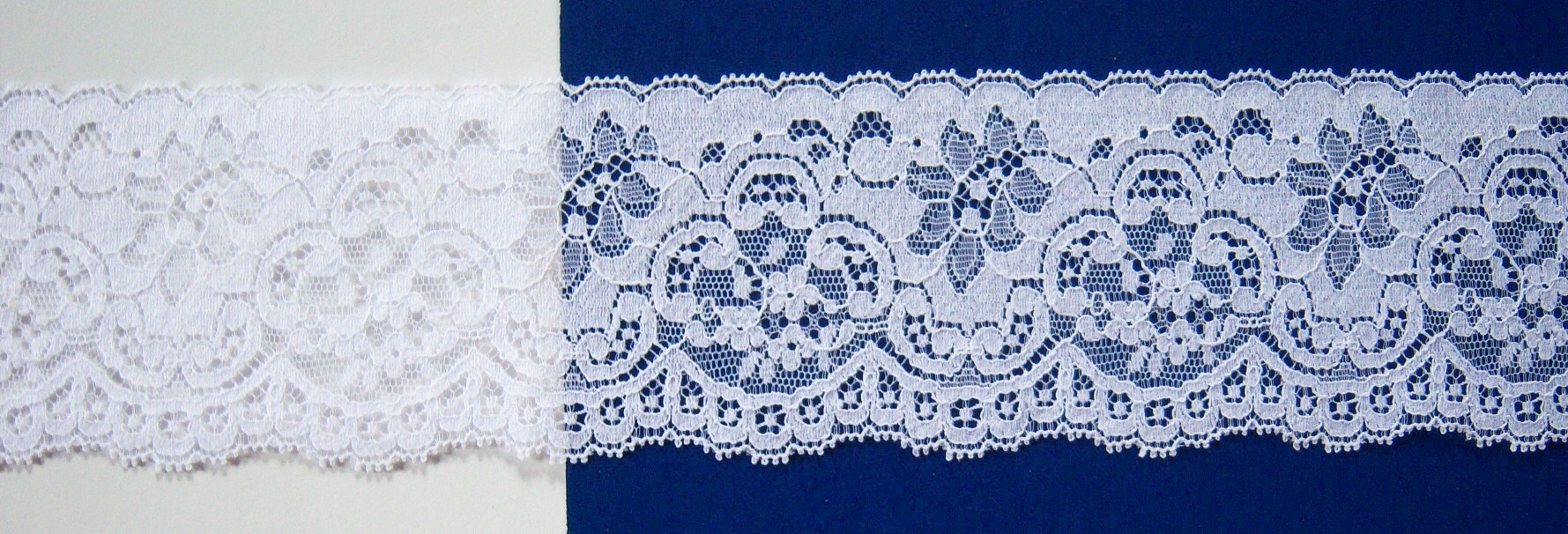 White #200/1144 Nylon 2 5/8" Lace