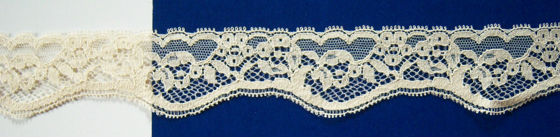 Ecru 1 5/8" Nylon Lace