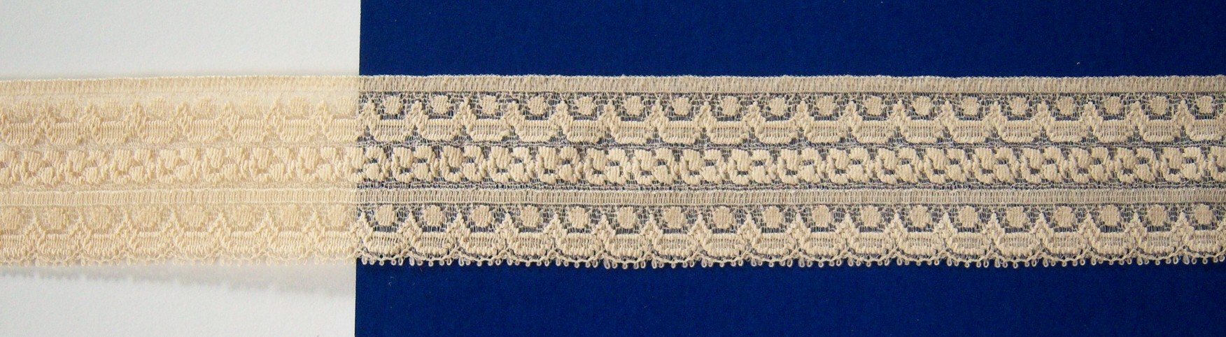 Nude 1 1/2" Nylon Lace