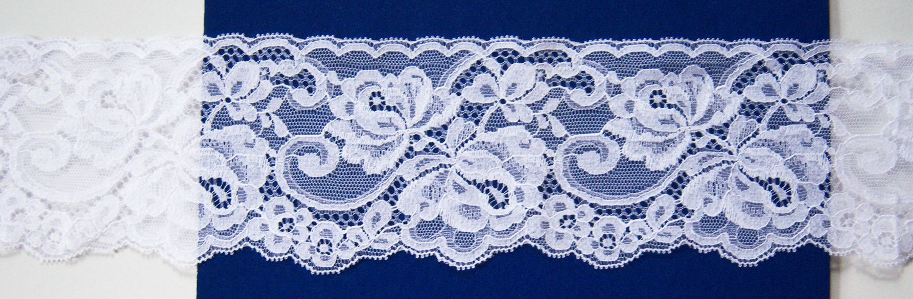 White 3 1/2" Lace