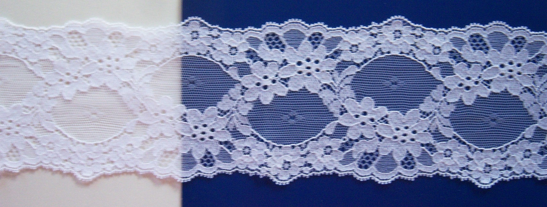 White 3 3/8" Lace