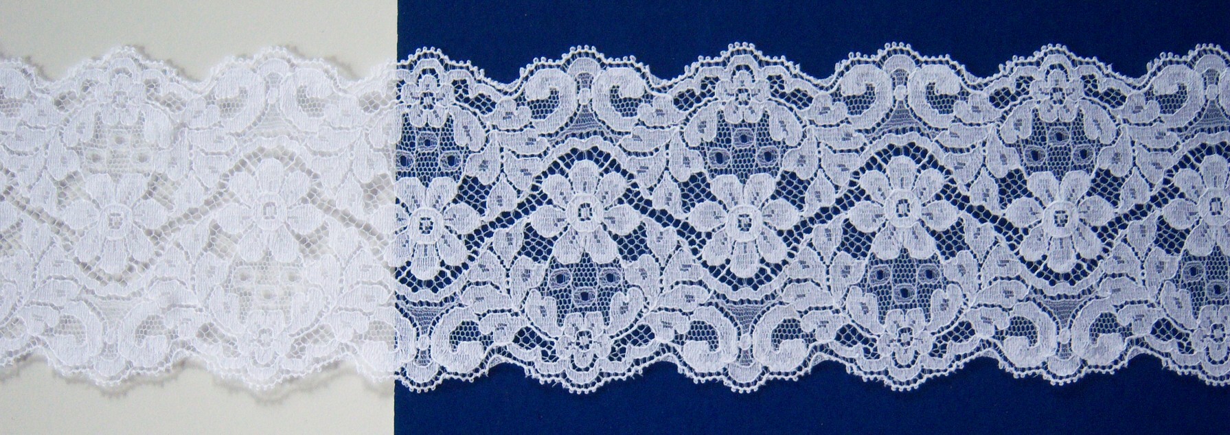 White 3 3/8" Lace