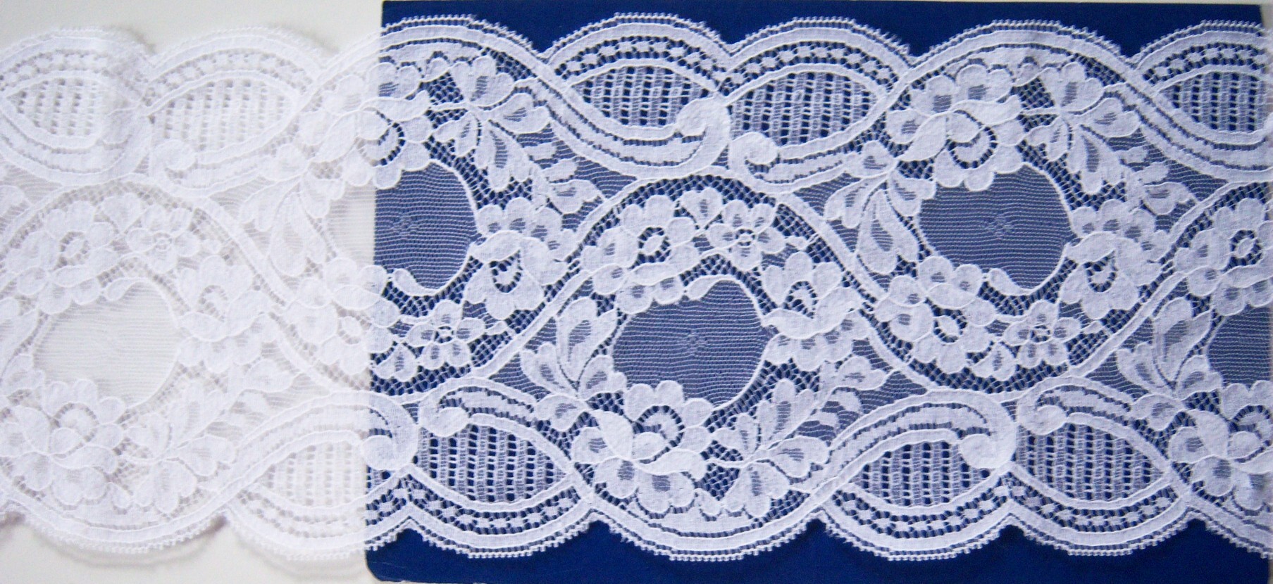 Medium White 5 1/2" Lace