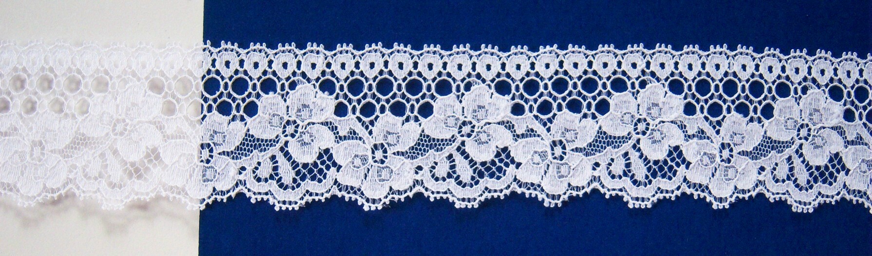 White 1 3/4" Nylon Lace