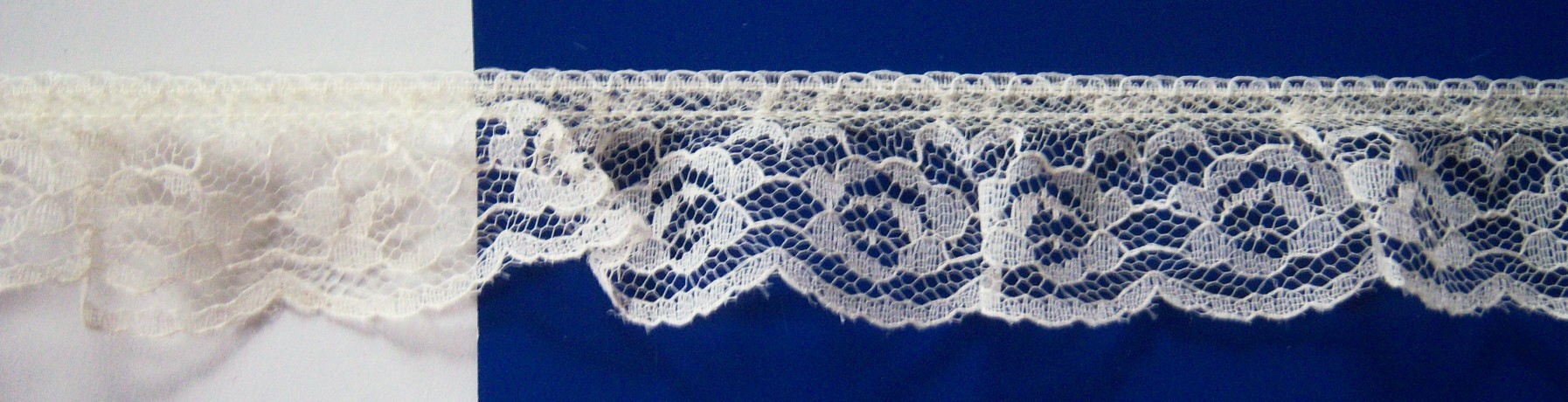 Candlelight 1 1/4" Gathered Nylon Lace