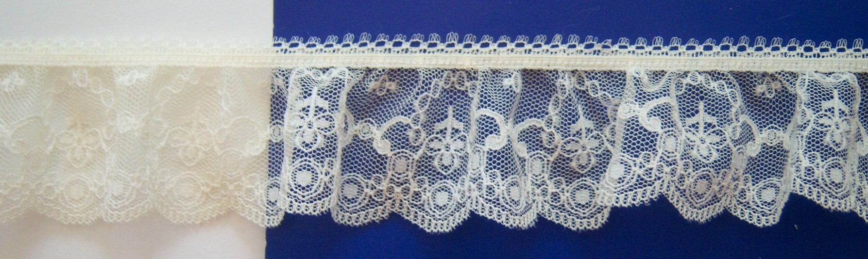 Sweet Cream 1 1/2" Gathered Lace