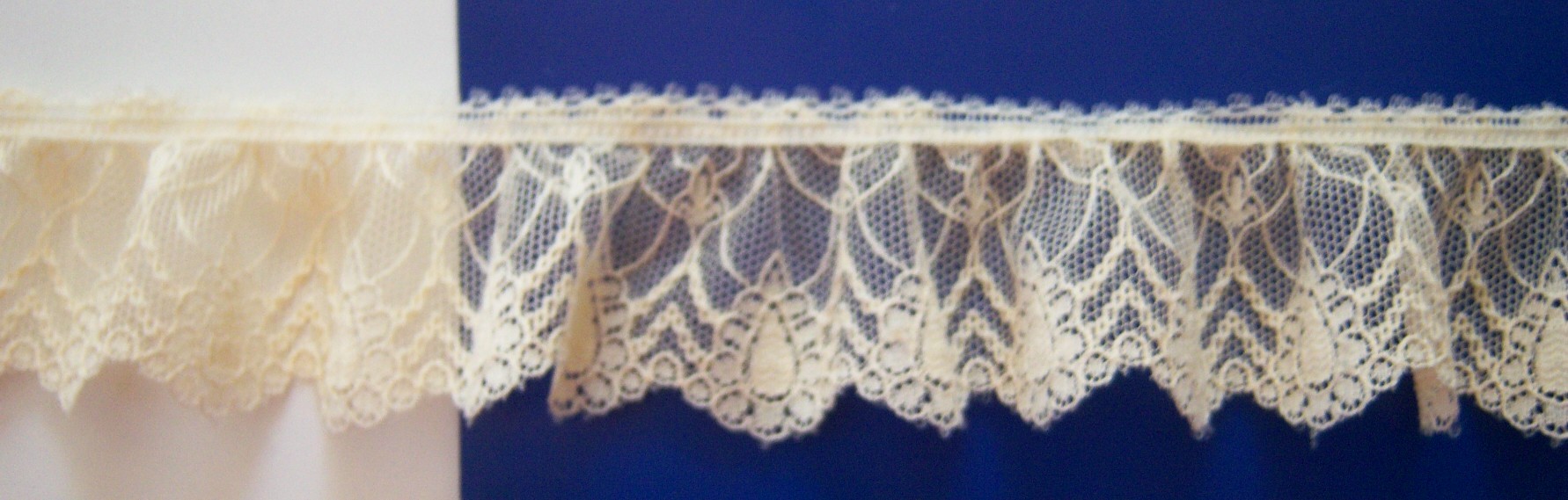 Sweet Cream 1 7/8" Gathered Lace