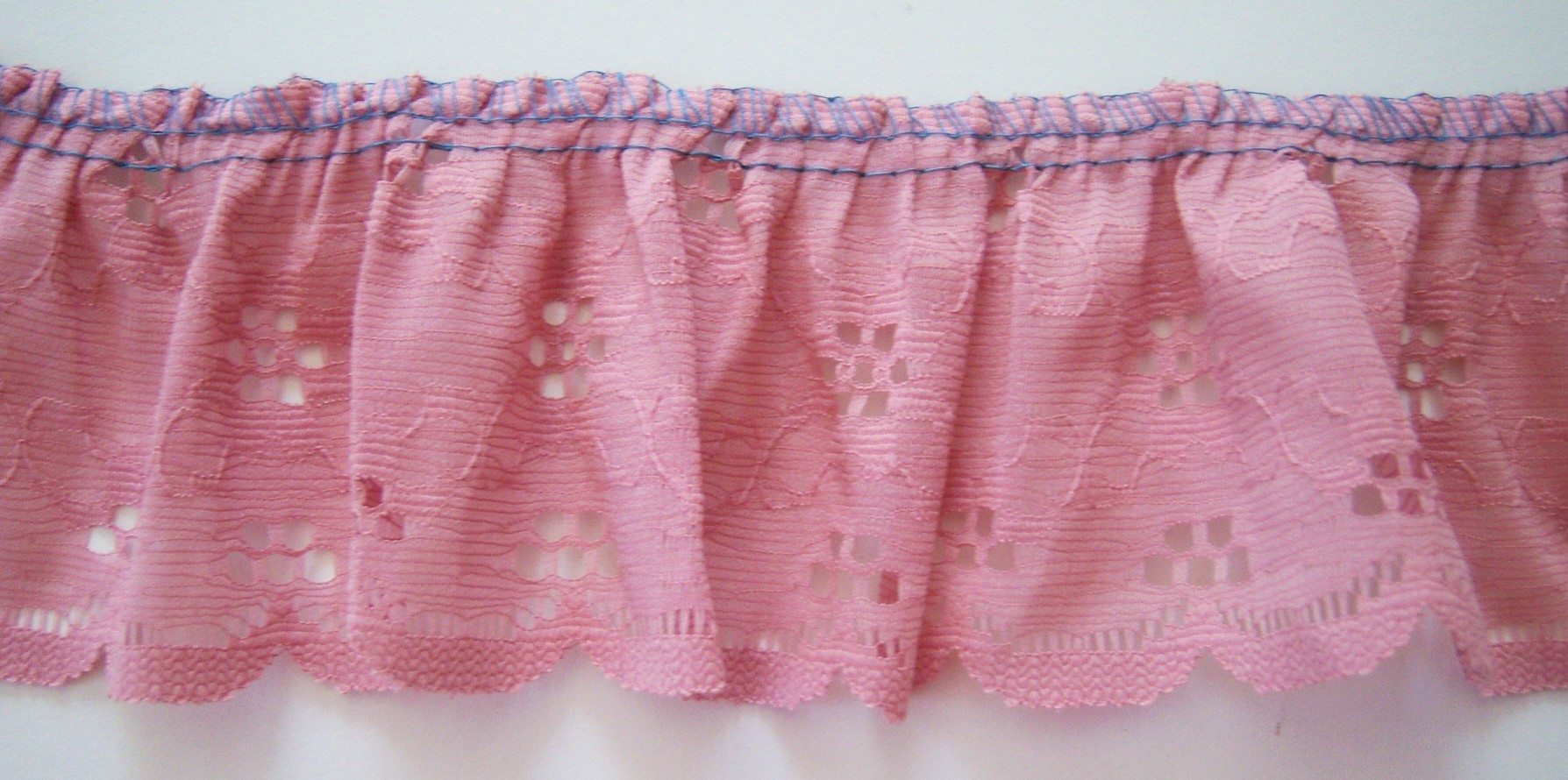 Dusty Rose 2 7/8" Gathered Lace