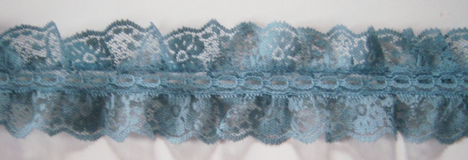 Stone Blue 2 1/2" Shirred Lace