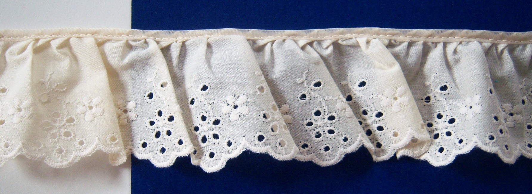 Light Ivory 2 1/4" Eyelet Lace