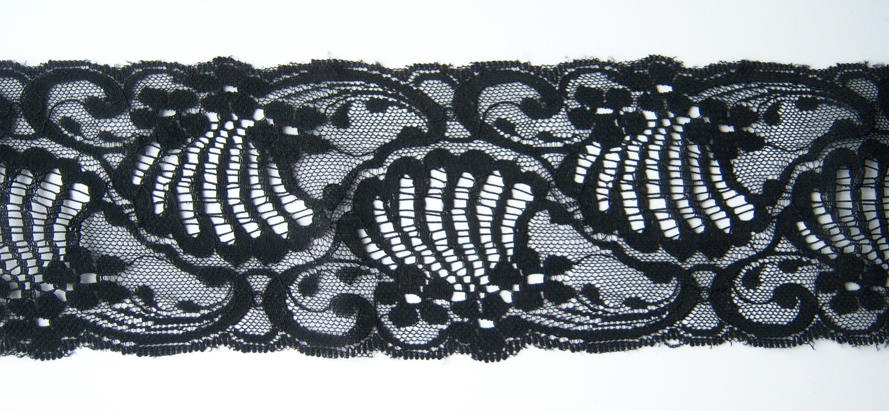 Black 3 1/4" Nylon Lace