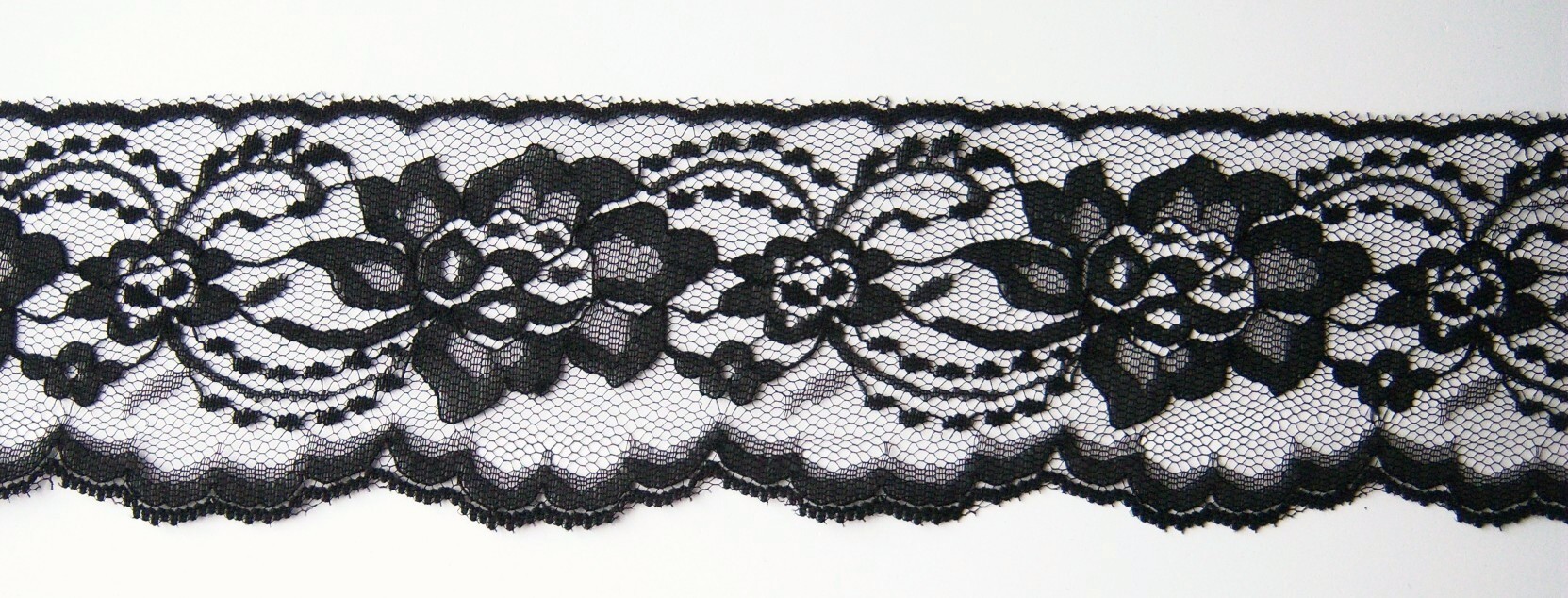 Black 3 1/8" Nylon Lace