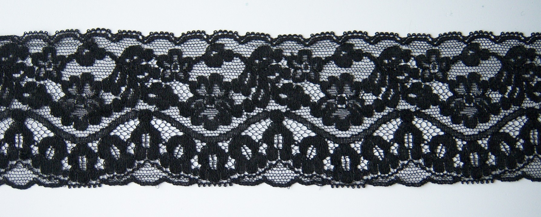 Black 2 1/2" Nylon Lace