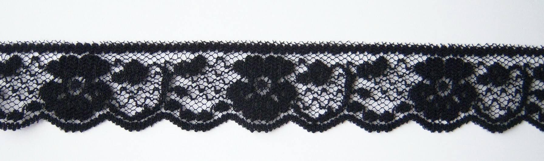 Black 1" Nylon Lace