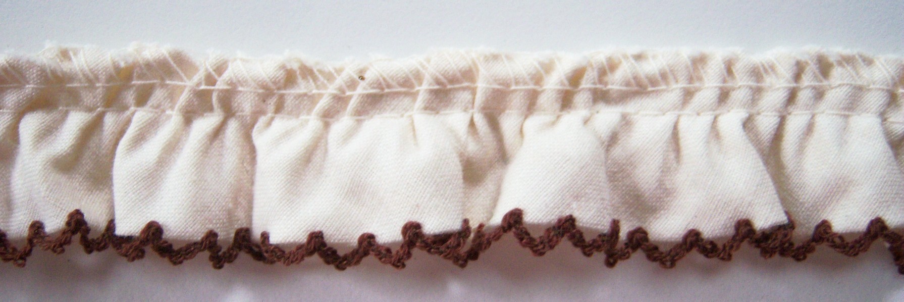 Natural/Brown 1" Eyelet Lace