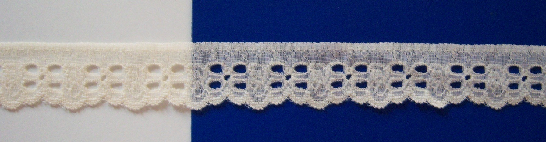 Ecru Nylon 1 1/4" Lace