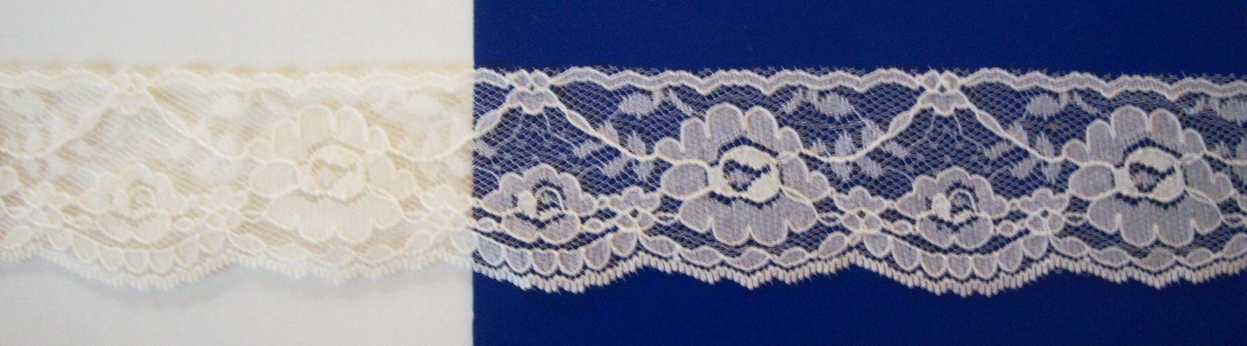 Ivory Nylon 1 3/4" Lace