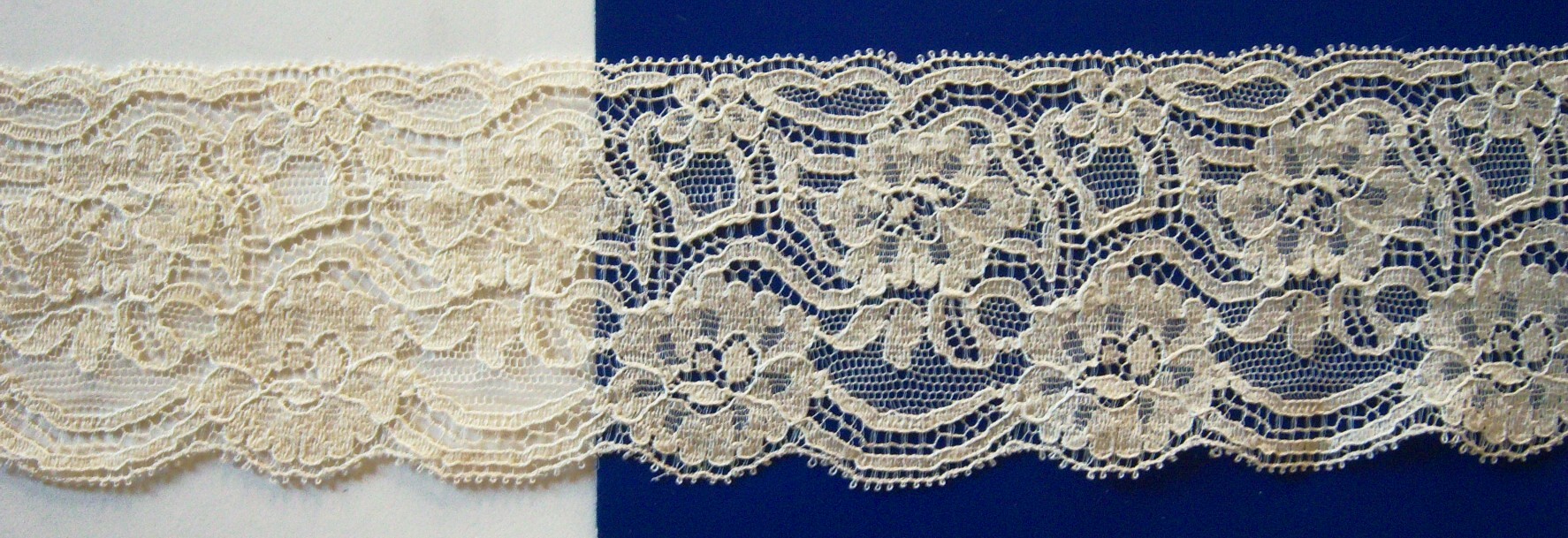 French Ecru Nylon 2 1/2" Lace