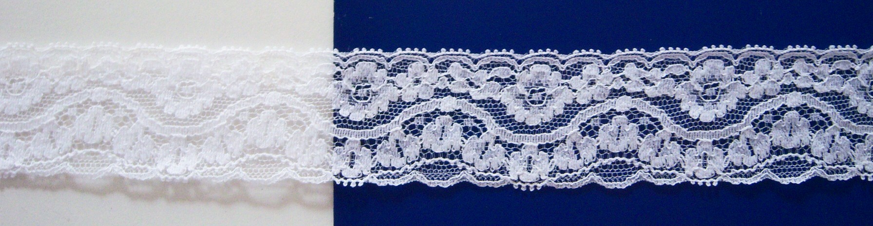 White Nylon 1 1/2" Lace