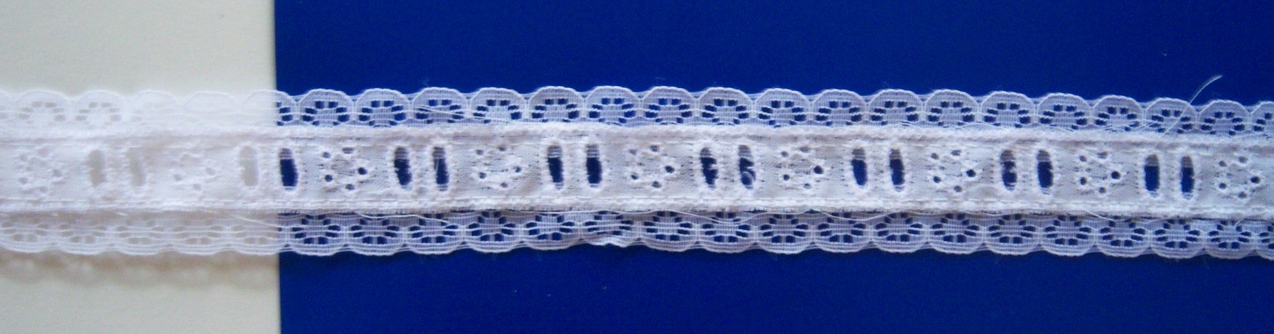 White 1 1/8" Nylon Lace