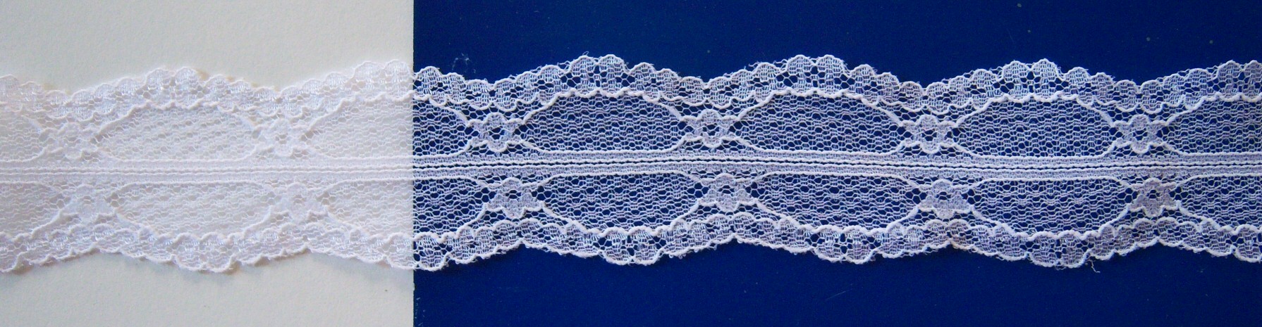 Star White 1 1/2" Nylon Lace