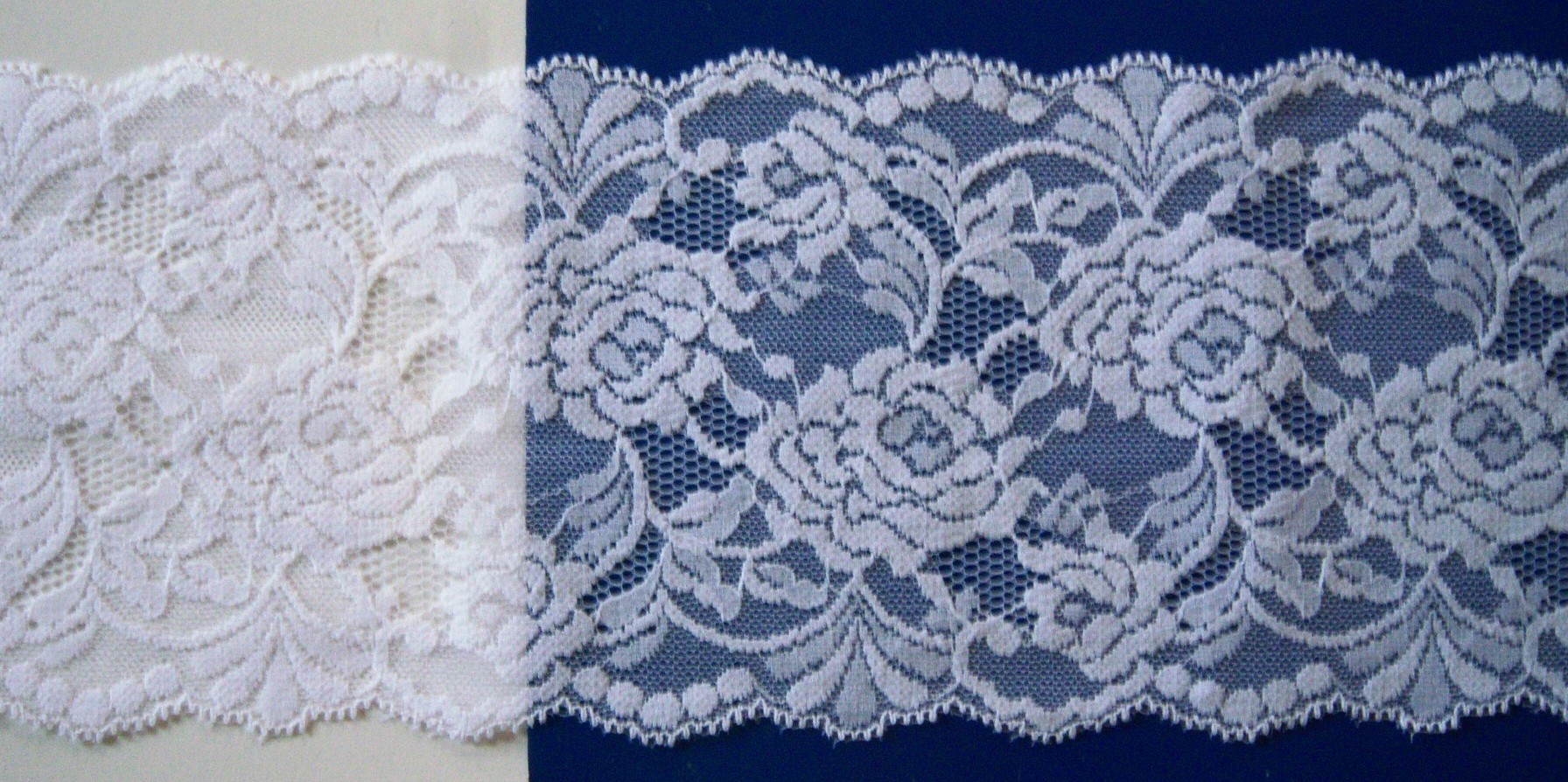 White 4 3/4" Nylon Lace