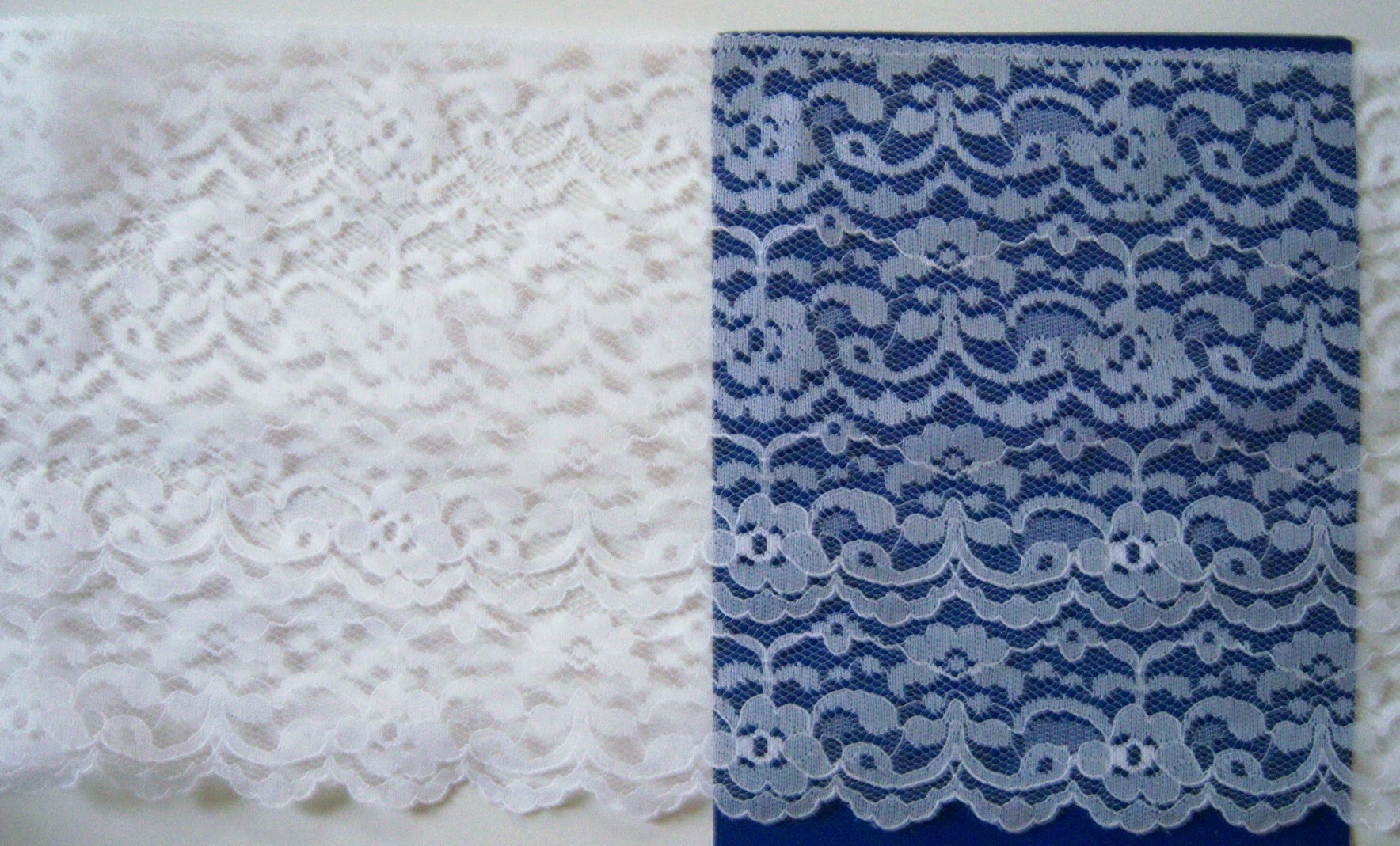 White 7 1/2" Nylon Lace