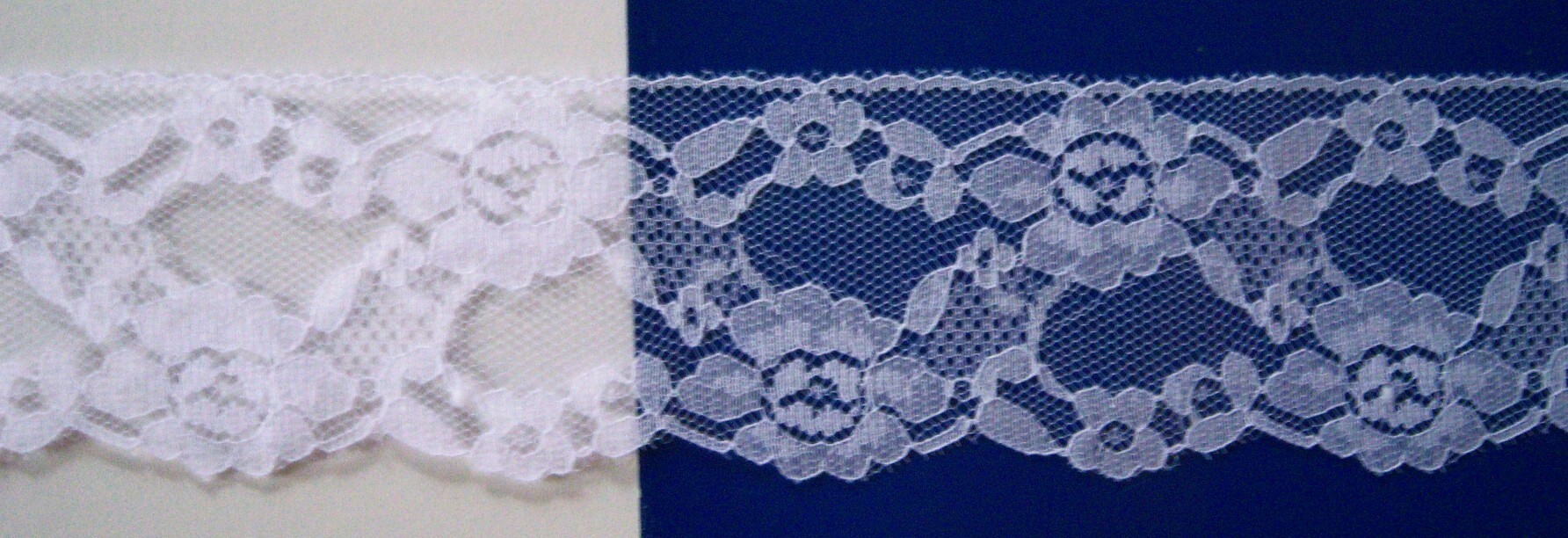 White 2 3/8" Nylon Lace