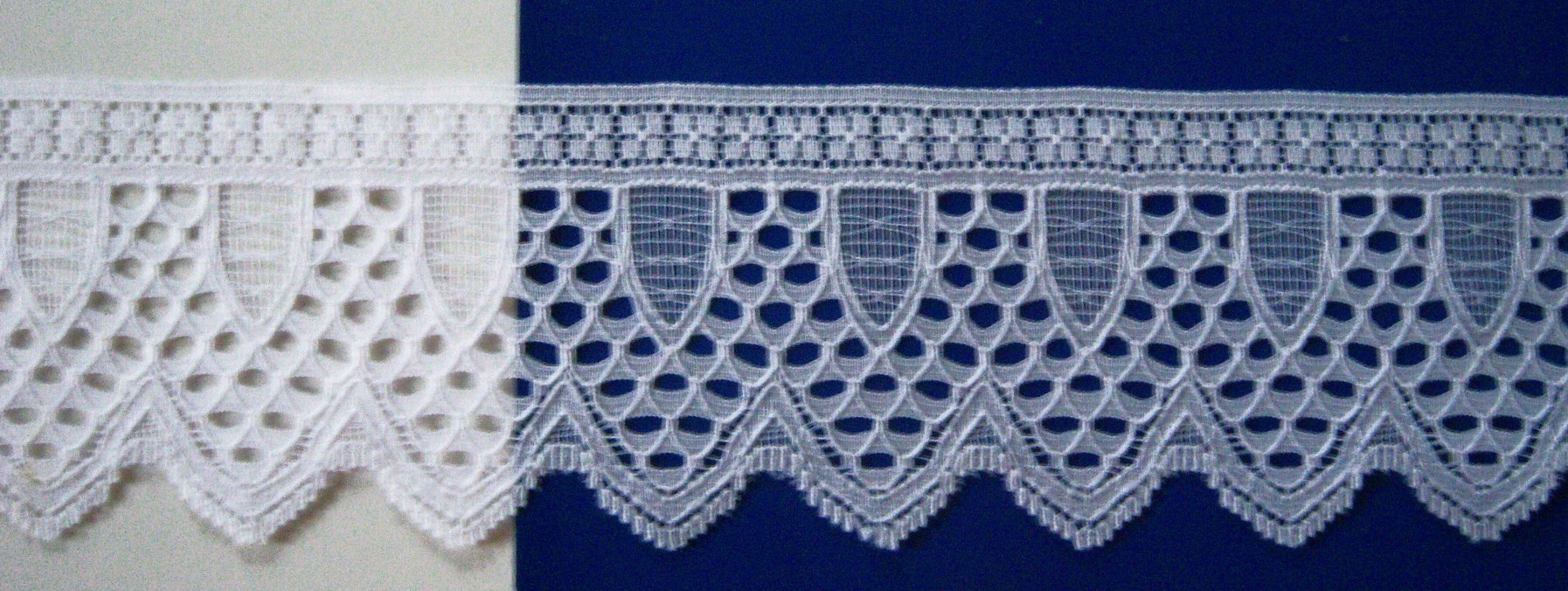 White 2 3/4" Nylon Lace