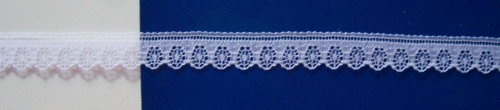 White 5/8" Nylon Lace