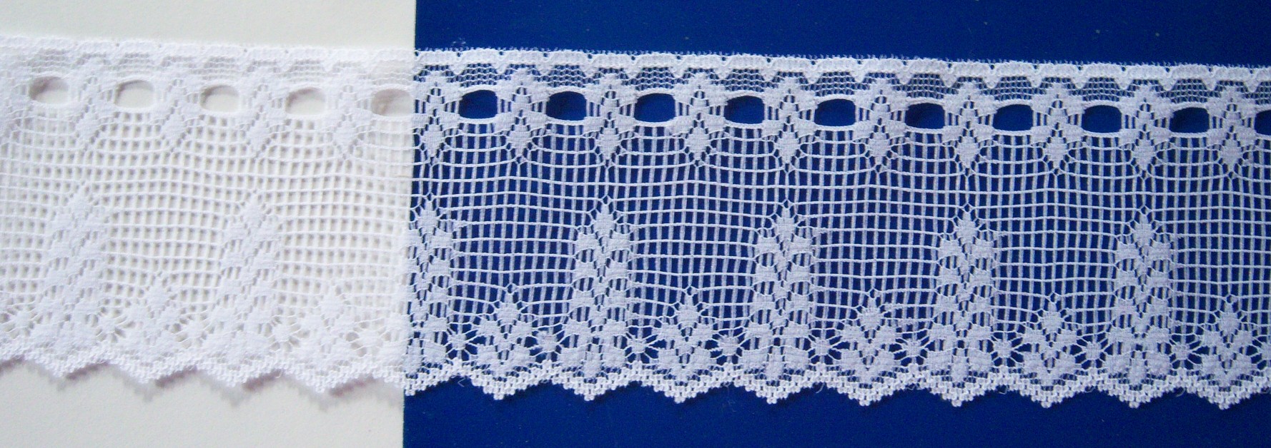 White 2 5/8" Nylon Lace