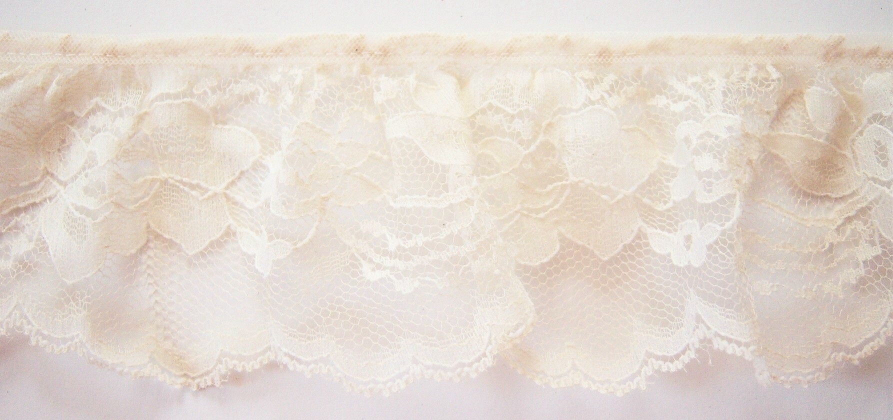 Champagne 3" Gathered Lace