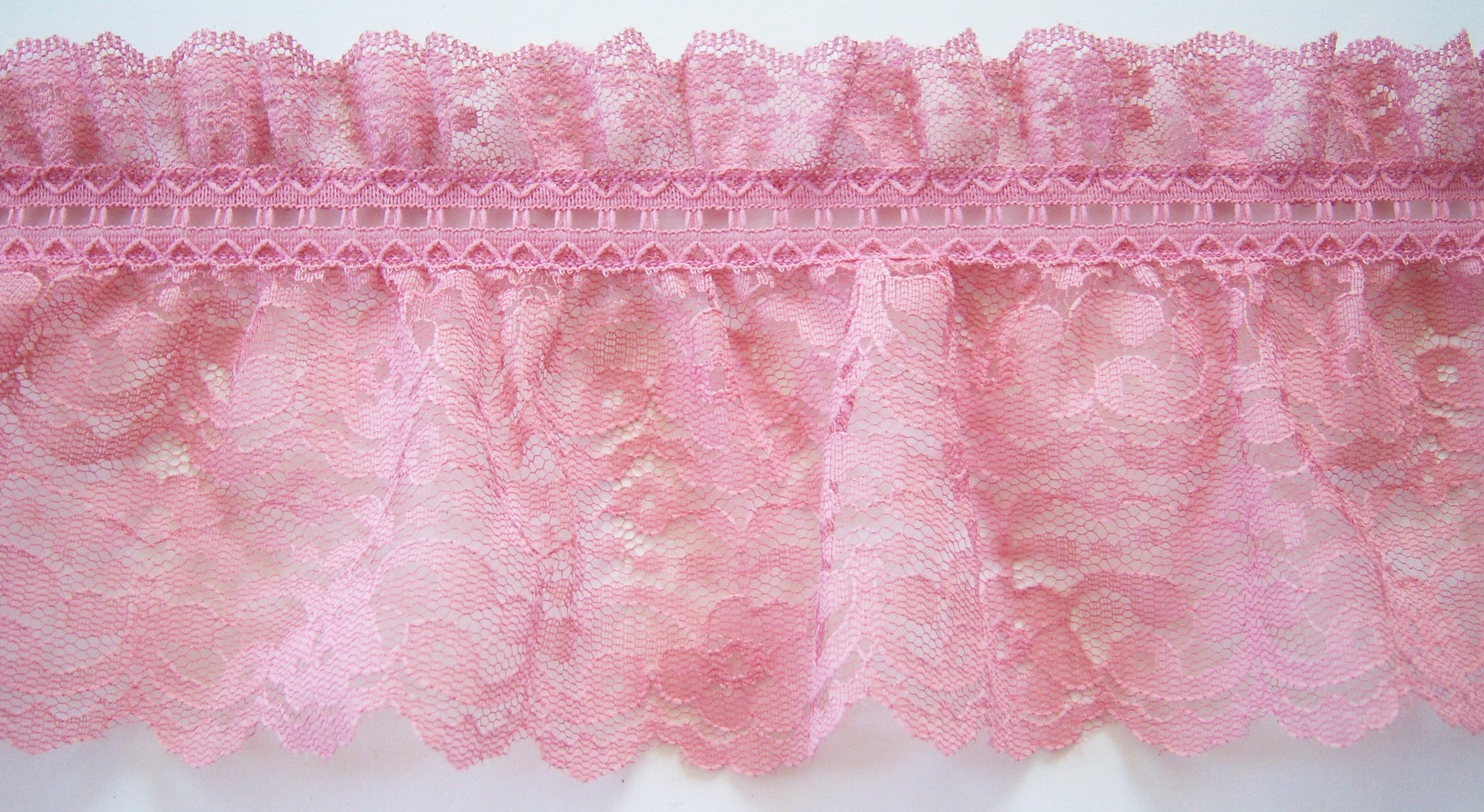 Dusty Rose 4 3/4" Ruffled Lace