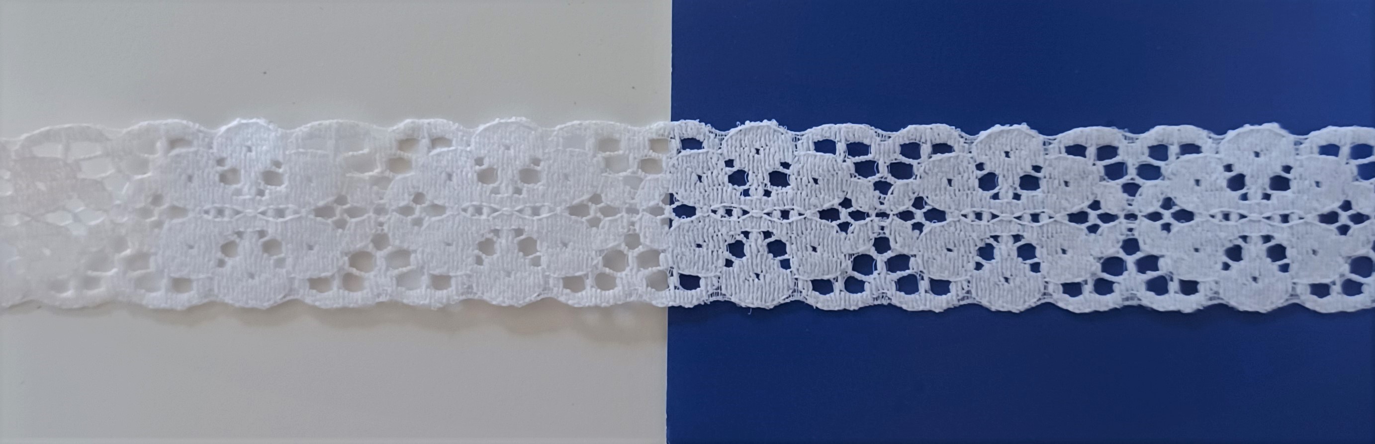 White 1 1/4" Nylon Lace