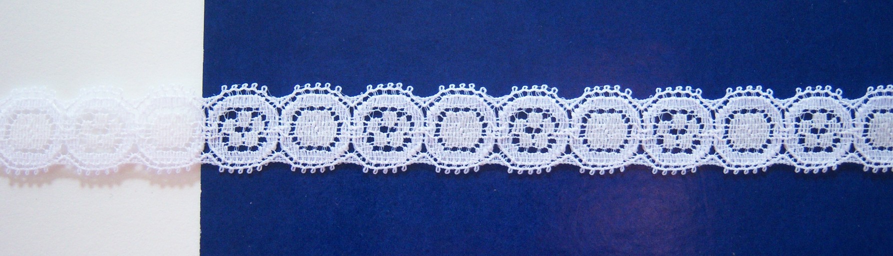 White/Off White 5/8" Nylon Lace