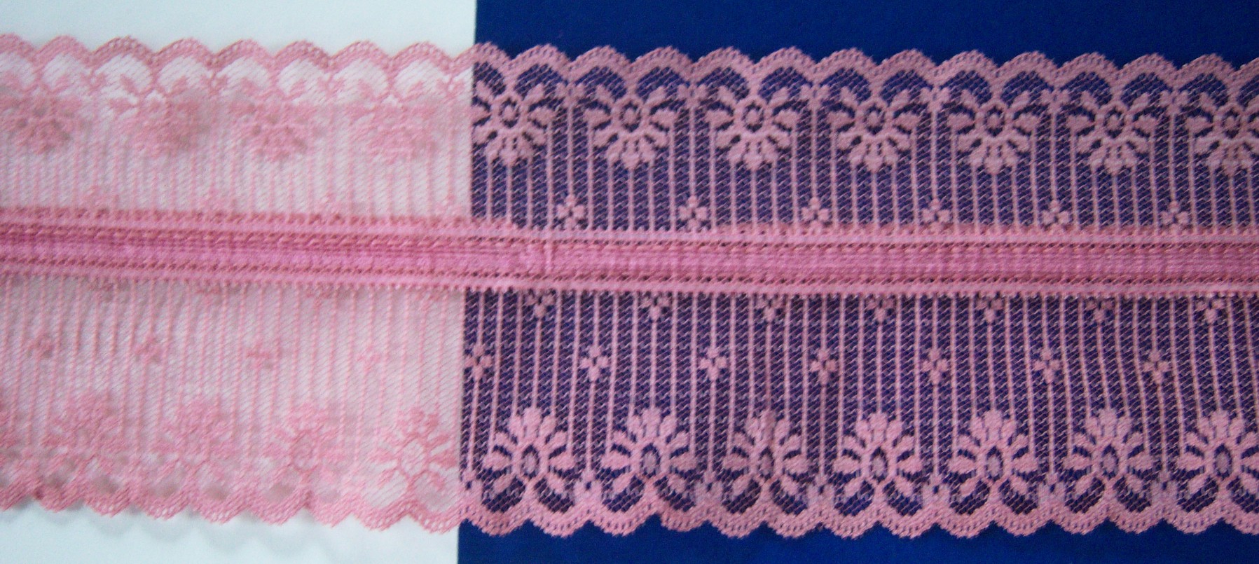 Dusty Rose Satin 4 1/2" Nylon Lace