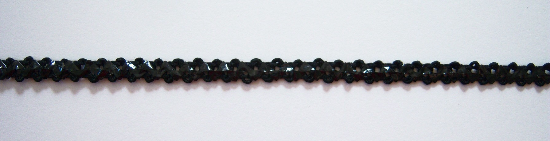 Black Mylar 5/16" Braided Trim